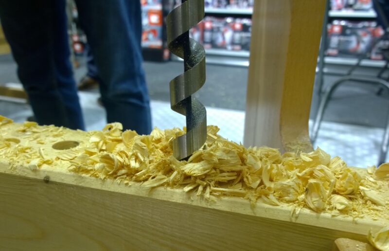 punta del trapano su legno