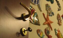 maniglia della porta del bagno