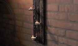 portacandele autocostruito