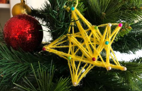 Come Fare Una Stella Per L Albero Di Natale.La Stellina Di Natale Con Un Filo Di Lana Bricoliamo