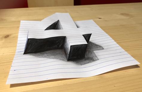 Il Numero 4 In 3d Bricoliamo