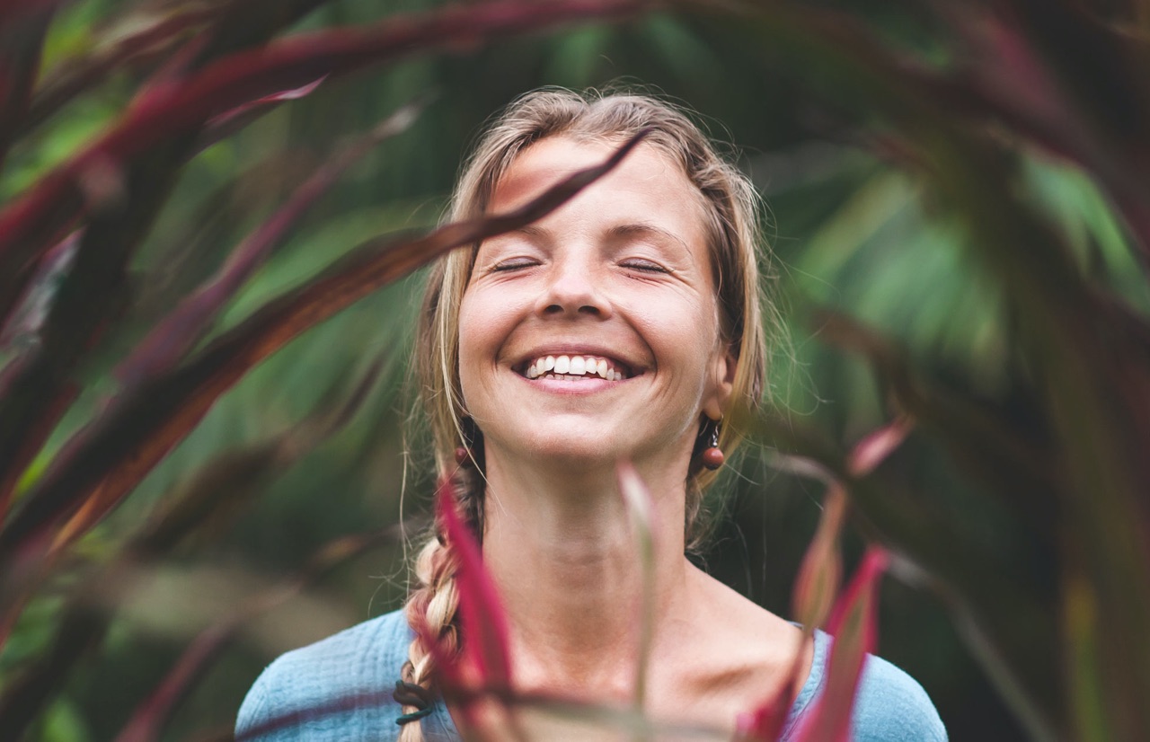 sorriso tra le piante