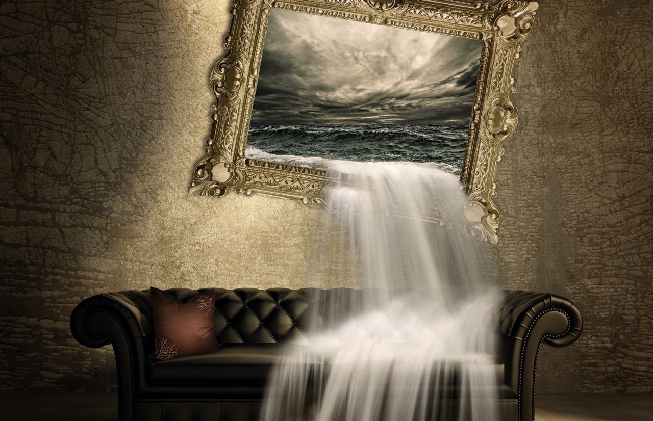 acqua sul divano