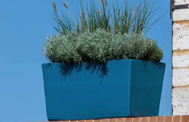 vaso in terracotta colorato