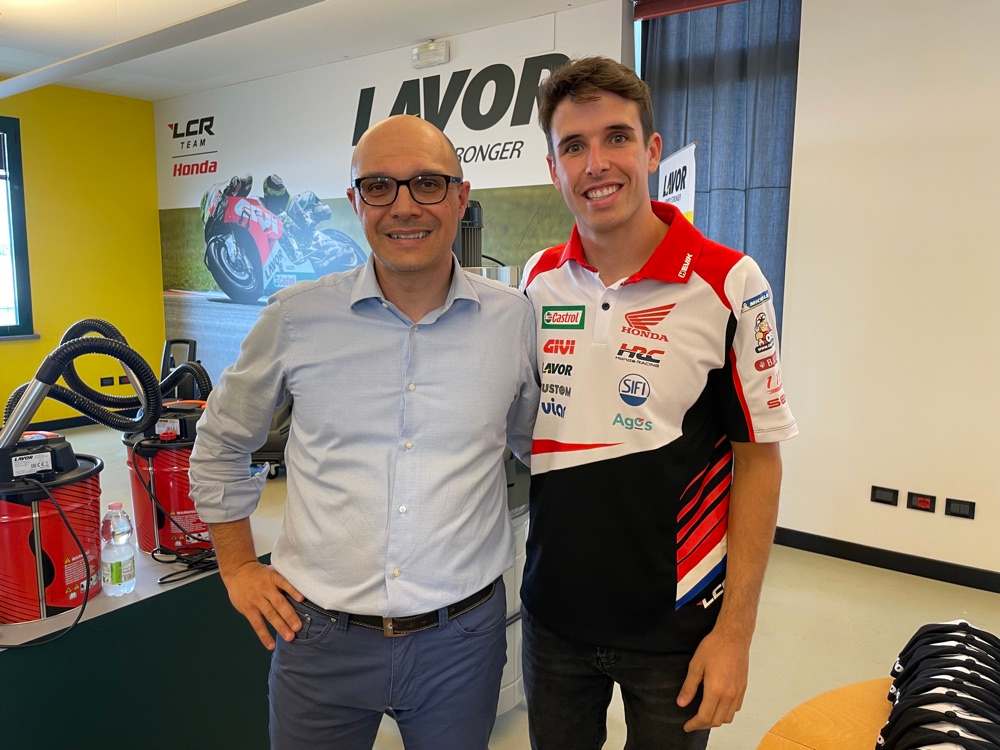 Dante Rossetti Marketing Manager Di LAVOR Con Alex Marquez