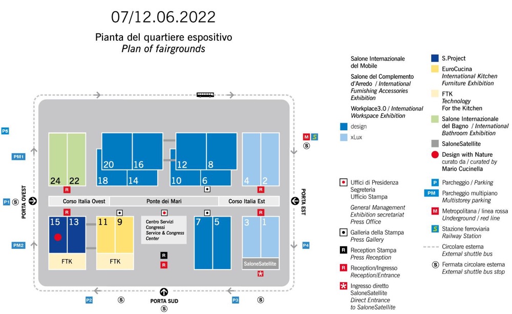 Salone Del Mobile Pianta Generale