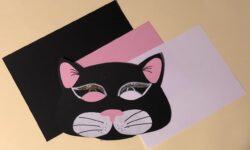 Maschera Cartoncino Colorato