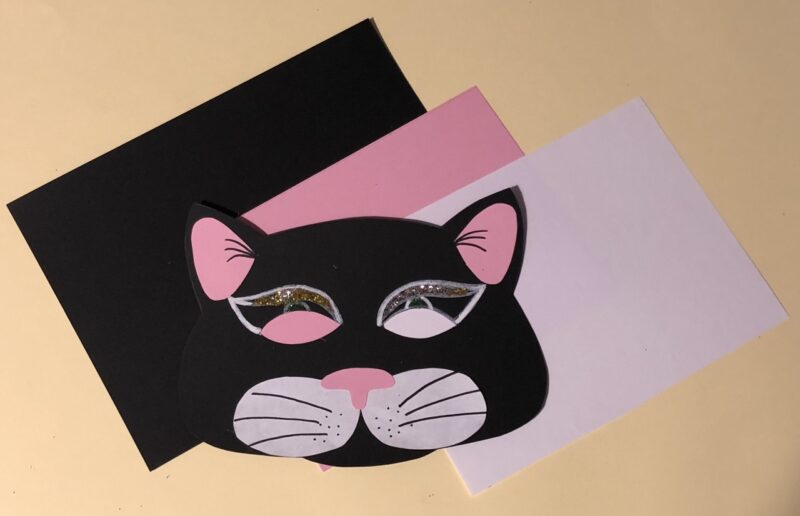 Maschera Cartoncino Colorato