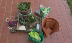 Vaso Rotto Giardino Miniatura