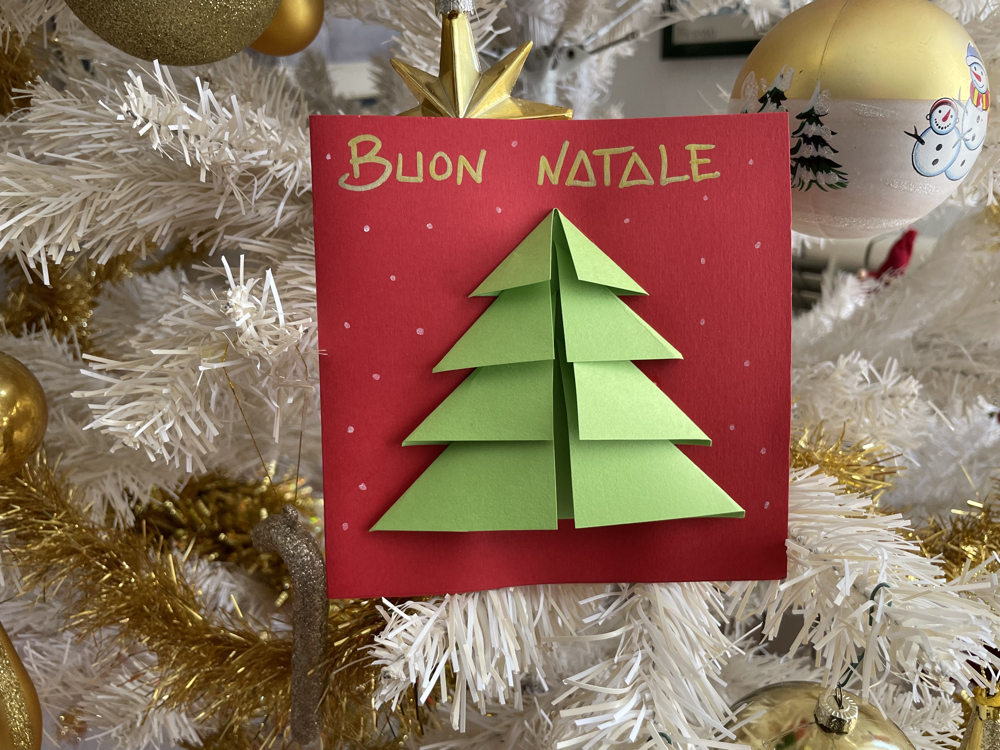 Biglietto Di Natale con l'alberello 3D
