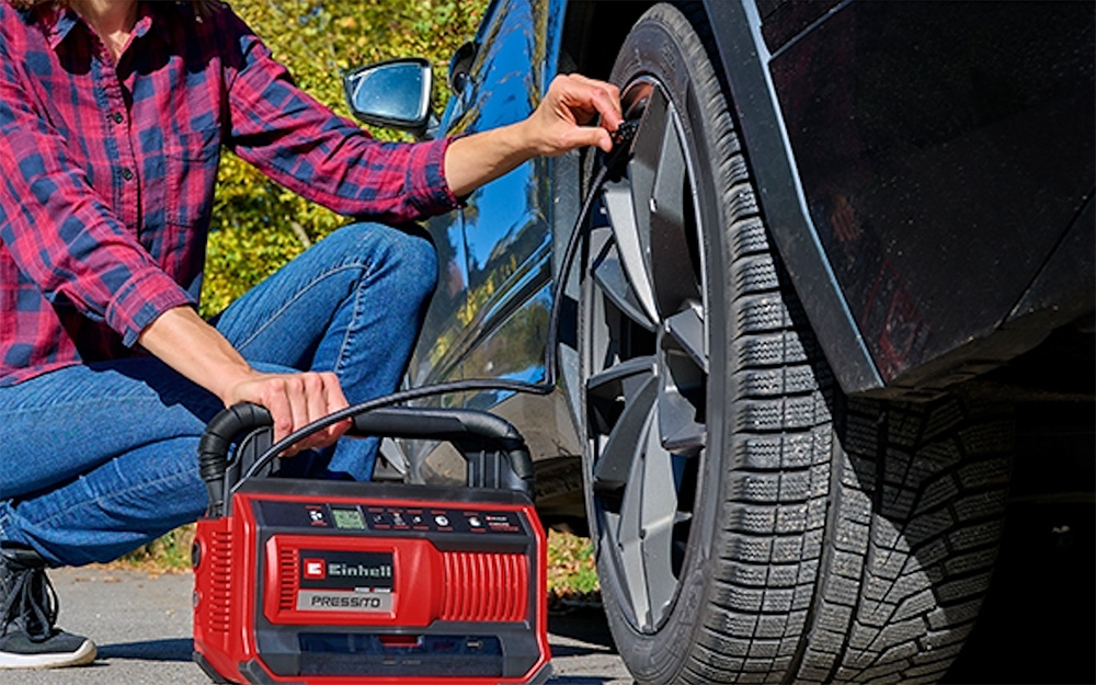 Compressore a batteria PRESSITO 18 25 per gli pneumatici