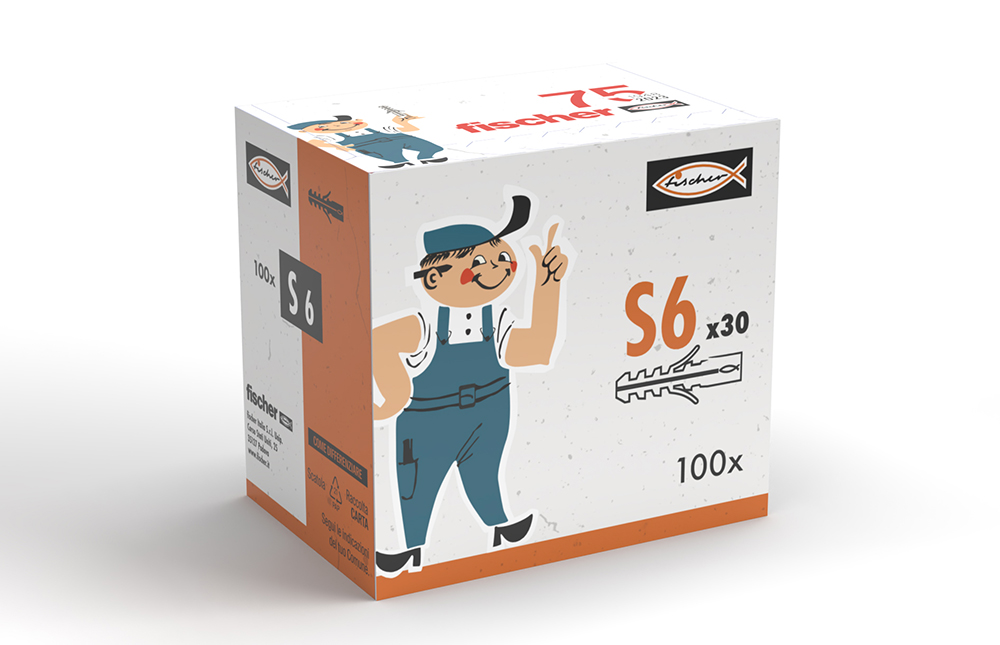 Per il 75° compleanno la scatola del tassello S in limited edition