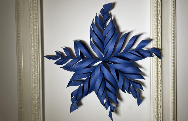 stella di Natale in cartoncino