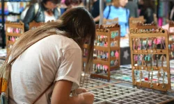 hobbista alla fiera di Bologna