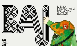 Locandina mostra BAJ a Milano a Palazzo Reale