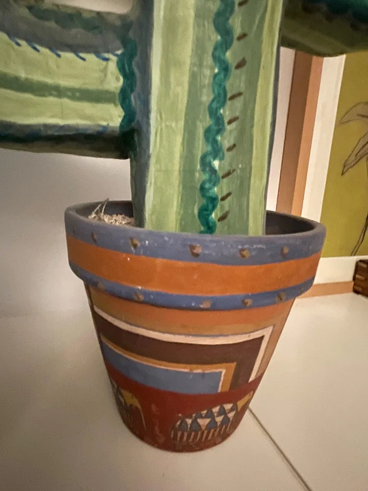 CACTUS IN CARTA E RETE METALLICA