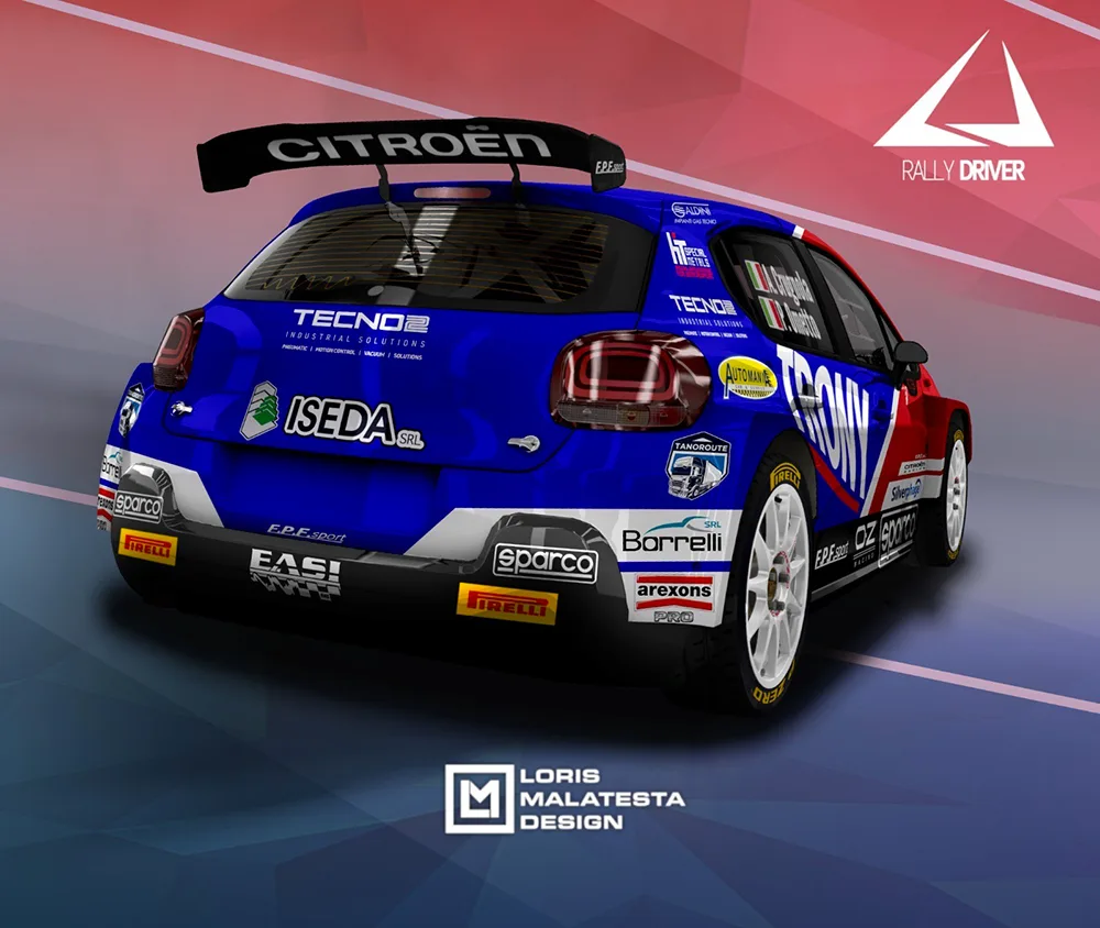 Arexons sponsor di Andrea Crugnola nel Campionato Italiano Assoluto Rally Sparco