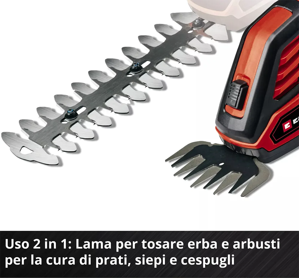 EINHELL - Forbici per erba e arbusti GE-CG 18-100 Li-Solo