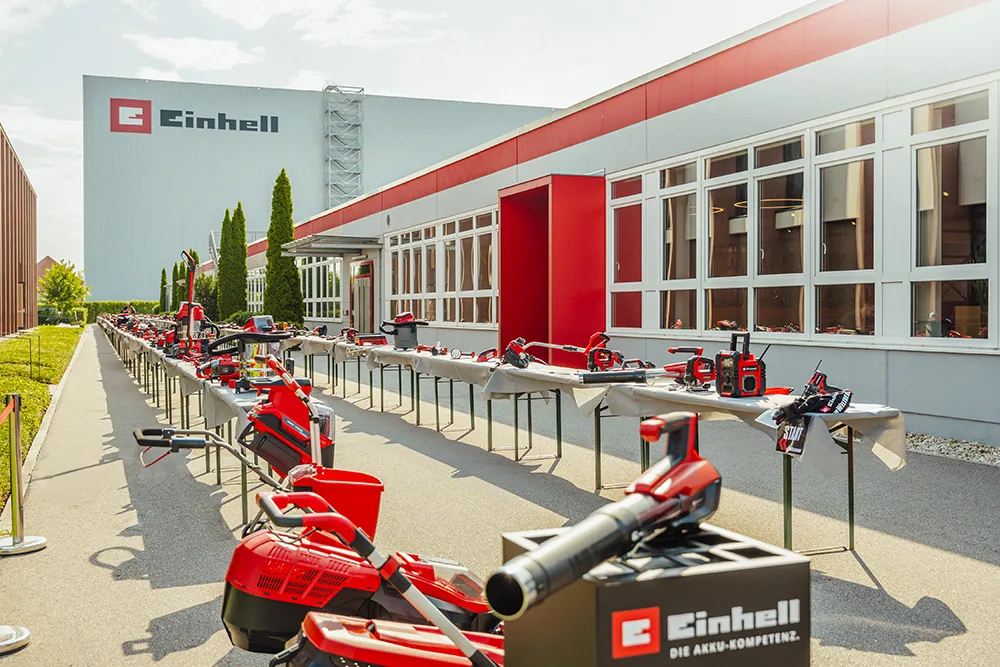 La sede Einhell allestita per il Guinness World Record 2025