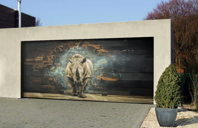 Portone box decorato